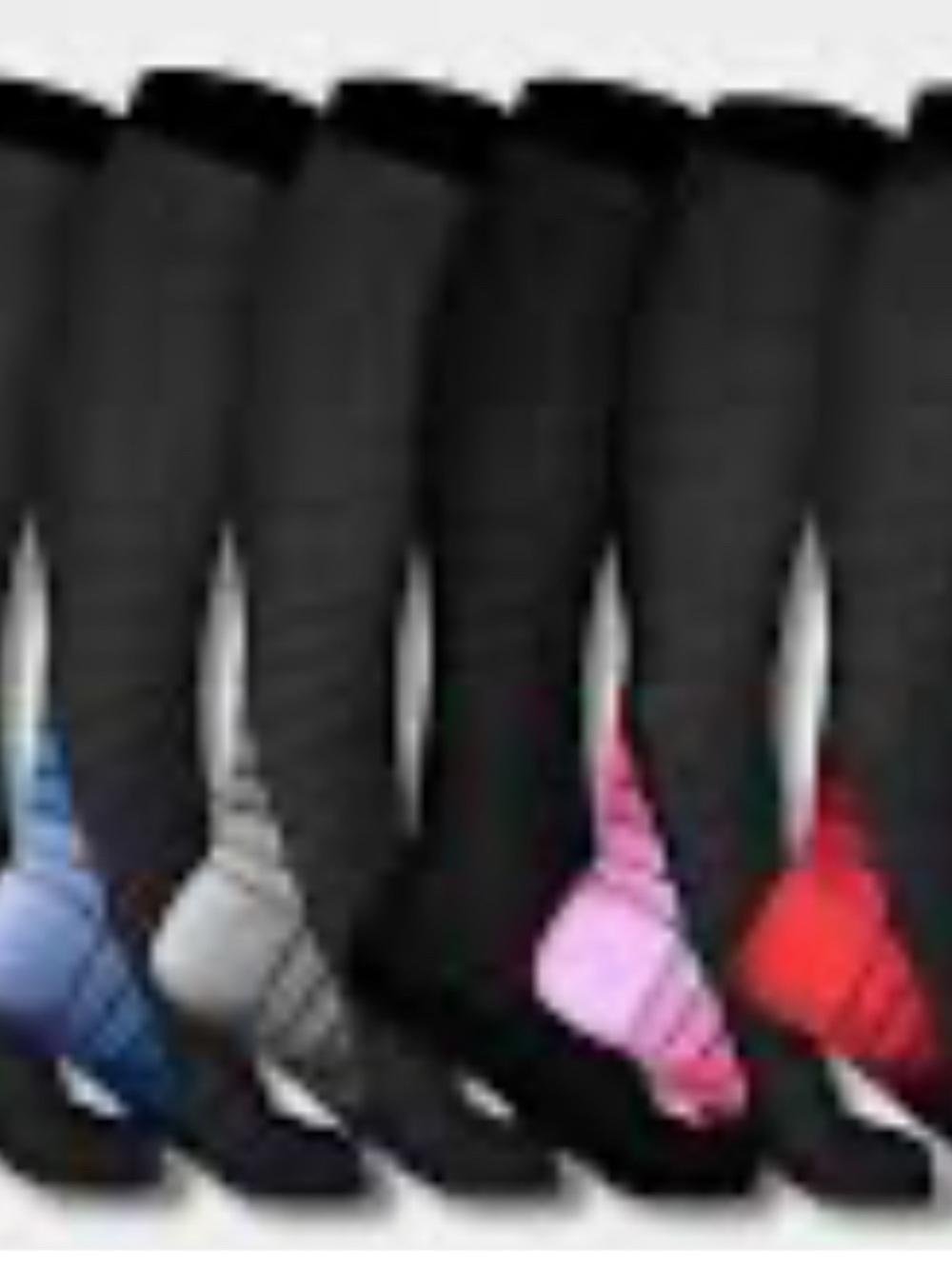 Compression Socks with different colors Heel & Toe.